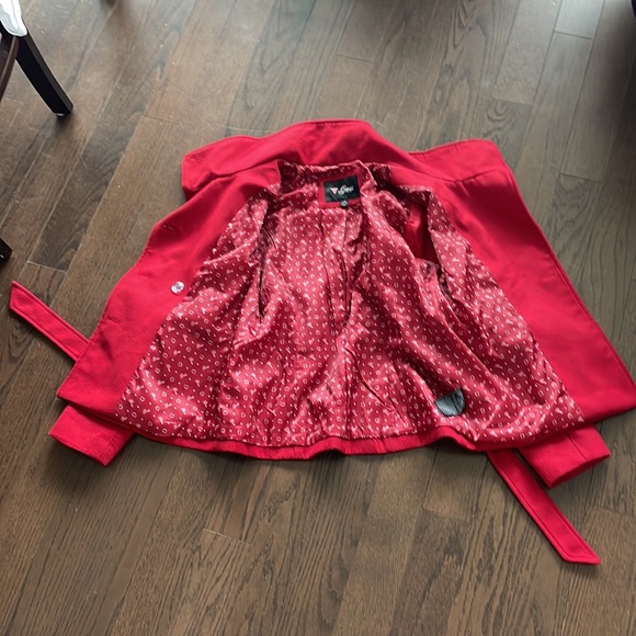 Guess pea coat, size large in the colour red. - Picture 2 of 3